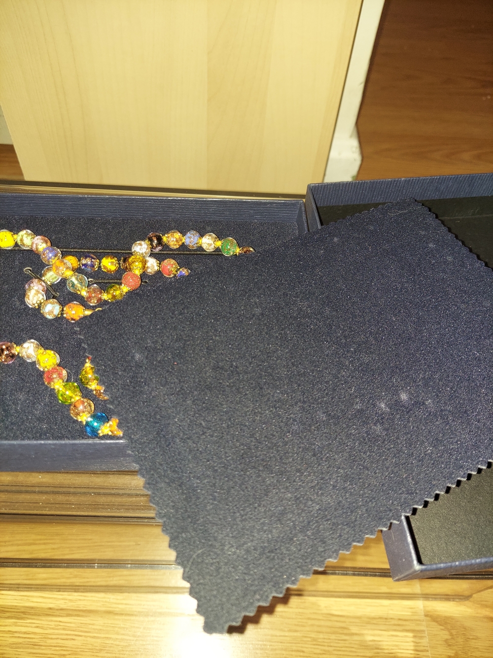 Stauer Multicolor Murano Glass Bead Necklace And Bracelet Set - Picture 7 of 11